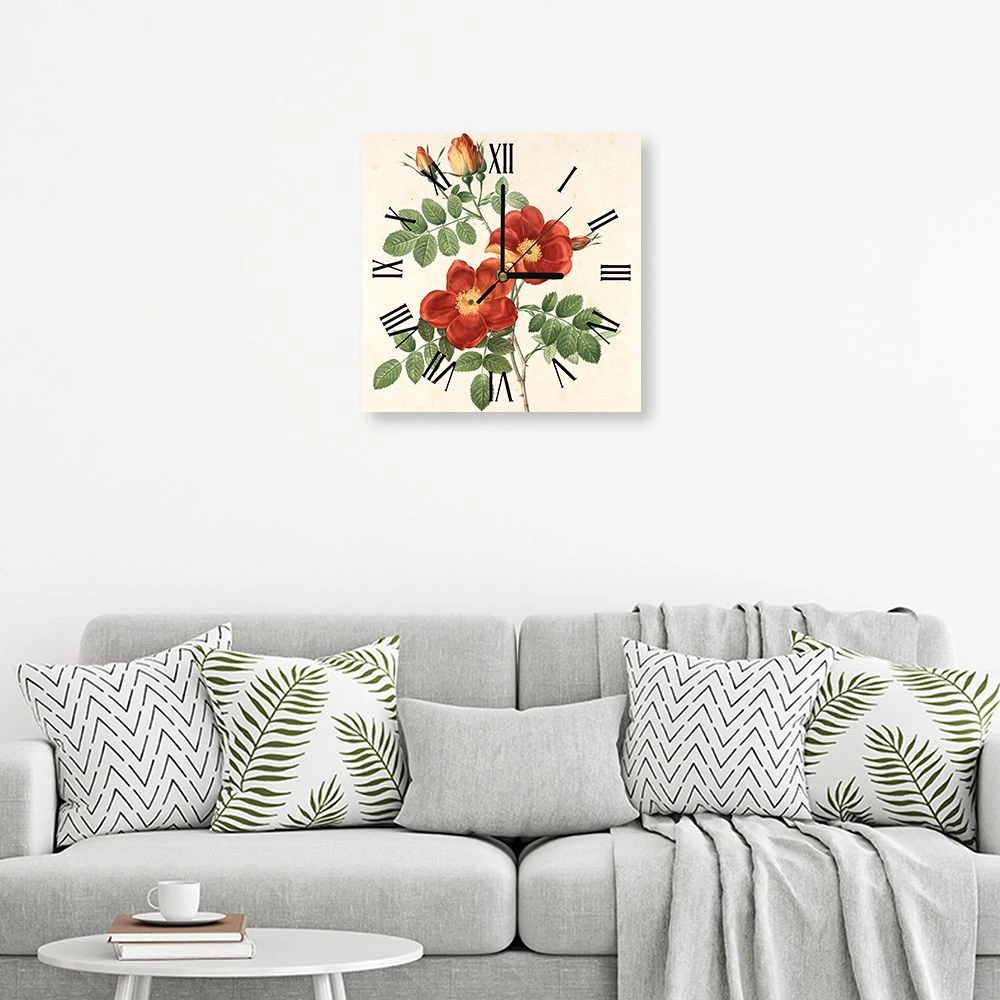 LegendArte Wanduhr - Balsamin-Rose 4 LegendArte Wanduhr - Balsamin-Rose – Bild 2