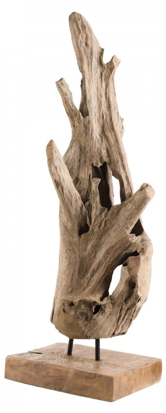 Macabane Deko-Objekt aus Teakholz Zweig 5 Macabane Deko-Objekt aus Teakholz Zweig – Bild 3