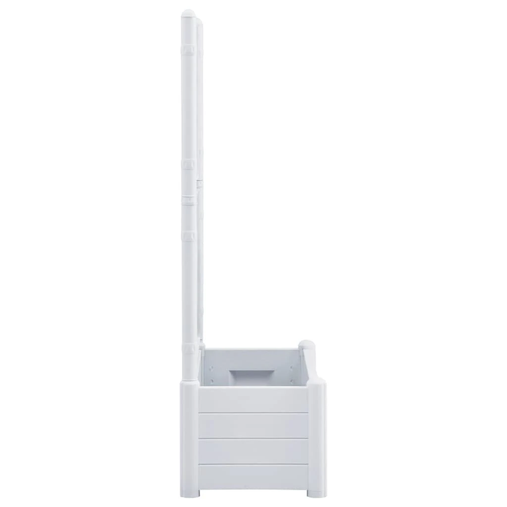 VidaXL Hochbeet - vidaXL Pflanzkübel mit Spalier 100x43x142 cm PP Weiß 6 VidaXL Hochbeet - vidaXL Pflanzkübel mit Spalier 100x43x142 cm PP Weiß – Bild 4