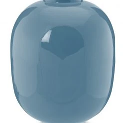 PIP Studio Ovale Vase Metall Blau - Höhe 32cm