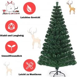 Costway 150cm Künstlicher Weihnachtsbaum -Günstiges Deko Geschäft 340b882c3f334f62a07705372e06a3ab