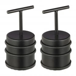 Relaxdays 2 x Türstopper mit Griff schwarz