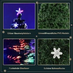 Costway 180cm LED Künstlicher Weihnachtsbaum -Günstiges Deko Geschäft 369042fb83214176aca4f0451d66a731