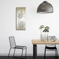 LegendArte Wanduhr - Weiße Tulpe -Günstiges Deko Geschäft 388a1bdd57d34d2cae081261253f0332