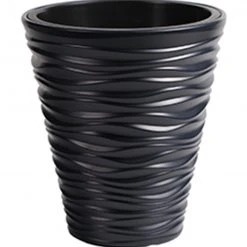 Flowforia Kübel Sand mit Einsatz rund konisch