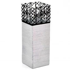 7ART Handbemalte Glasvase - Tischvase aus Glas 30 cm