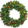 Costway 60cm künstlicher Weihnachtskranz LED -Günstiges Deko Geschäft 3c780e8160ec4eb7a4564133de0f1ed0