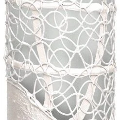 7ART Handbemalte Glasvase - Große Bodenvase aus Glas 40 cm