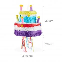 Relaxdays Pinata Geburtstag Torte -Günstiges Deko Geschäft 3f4b52ec3a5e4fc0a970ce97f90dfa45