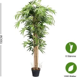 Costway Künstliche Bambus-Pflanze 150 cm -Günstiges Deko Geschäft 43984003062343c99e07a015c699e7fc