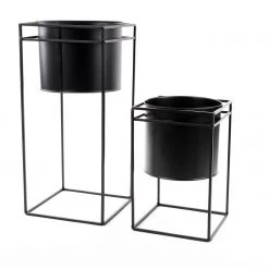 Atmosphera Créateur d'intérieur Blumentöpfe, mit Halterungen aus Metall -Günstiges Deko Geschäft 453cffe273c84ec8986a4c4acfbec223