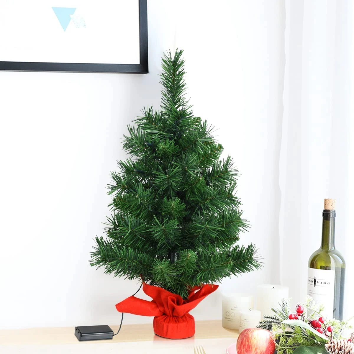 Costway 60cm LED Künstlicher Weihnachtsbaum 4 Costway 60cm LED Künstlicher Weihnachtsbaum – Bild 2