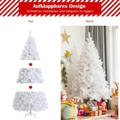 Costway 150cm Künstlicher Weihnachtsbaum 12 Costway 150cm Künstlicher Weihnachtsbaum -Günstiges Deko Geschäft 47b5f59a6e9843d99be4ccedeafd7f77