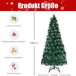 Costway 180cm LED Künstlicher Weihnachtsbaum -Günstiges Deko Geschäft 47cd8d42925e488597ec2823d5f715bc