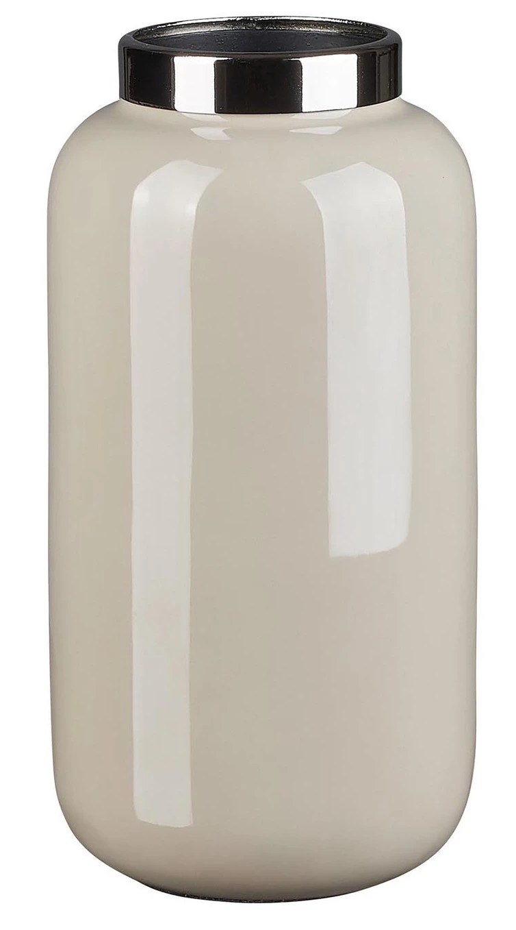 Gift Company Saigon Vase XS, sandstone/silberfarben 3 Gift Company Saigon Vase XS, sandstone/silberfarben