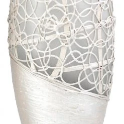 7ART Handbemalte Glasvase - Tischvase aus Glas 30 cm