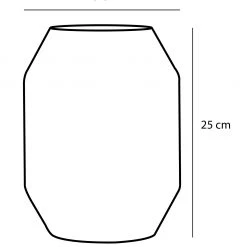 Mica Decorations Vase Dali - 19 x 25 x 19 cm - Durchmesser: 19 cm -Günstiges Deko Geschäft 4a1927398c234823b5c78aca1d4a6924.cropped 856 1134 1554 1821.processed