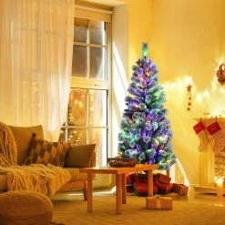 Costway 180cm LED Künstlicher Weihnachtsbaum -Günstiges Deko Geschäft 4a536bec0c034220b22ab31527306479