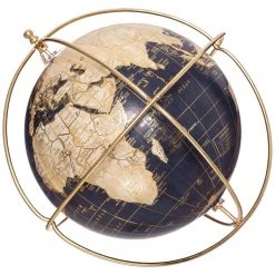 Atmosphera Créateur d'intérieur Deko-Globus mit goldenem Gestell