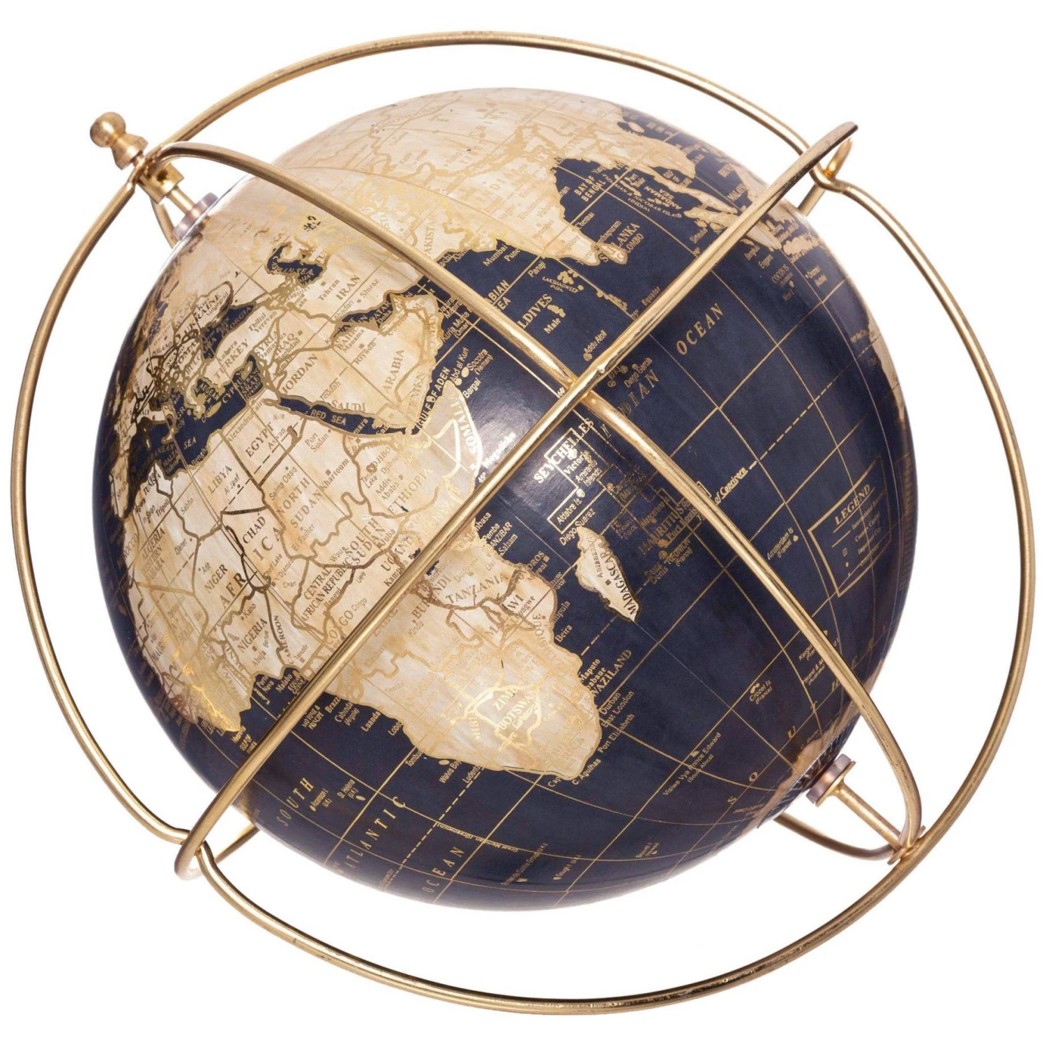 Atmosphera Créateur d'intérieur Deko-Globus mit goldenem Gestell 3 Atmosphera Créateur d'intérieur Deko-Globus mit goldenem Gestell