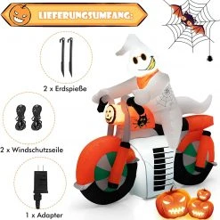 Costway Halloween-Geist auf einem Motorrad -Günstiges Deko Geschäft 4c49ee64a57c4e159a31f9819865609b