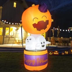 Costway Kürbis-Heißluftballon mit Geistern -Günstiges Deko Geschäft 4dcfc8ec7f36495984de081686798bd6