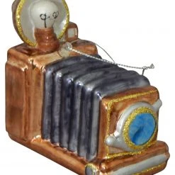 Krebs Glas Lauscha Nostalgische Kamera 10cm aus Glas