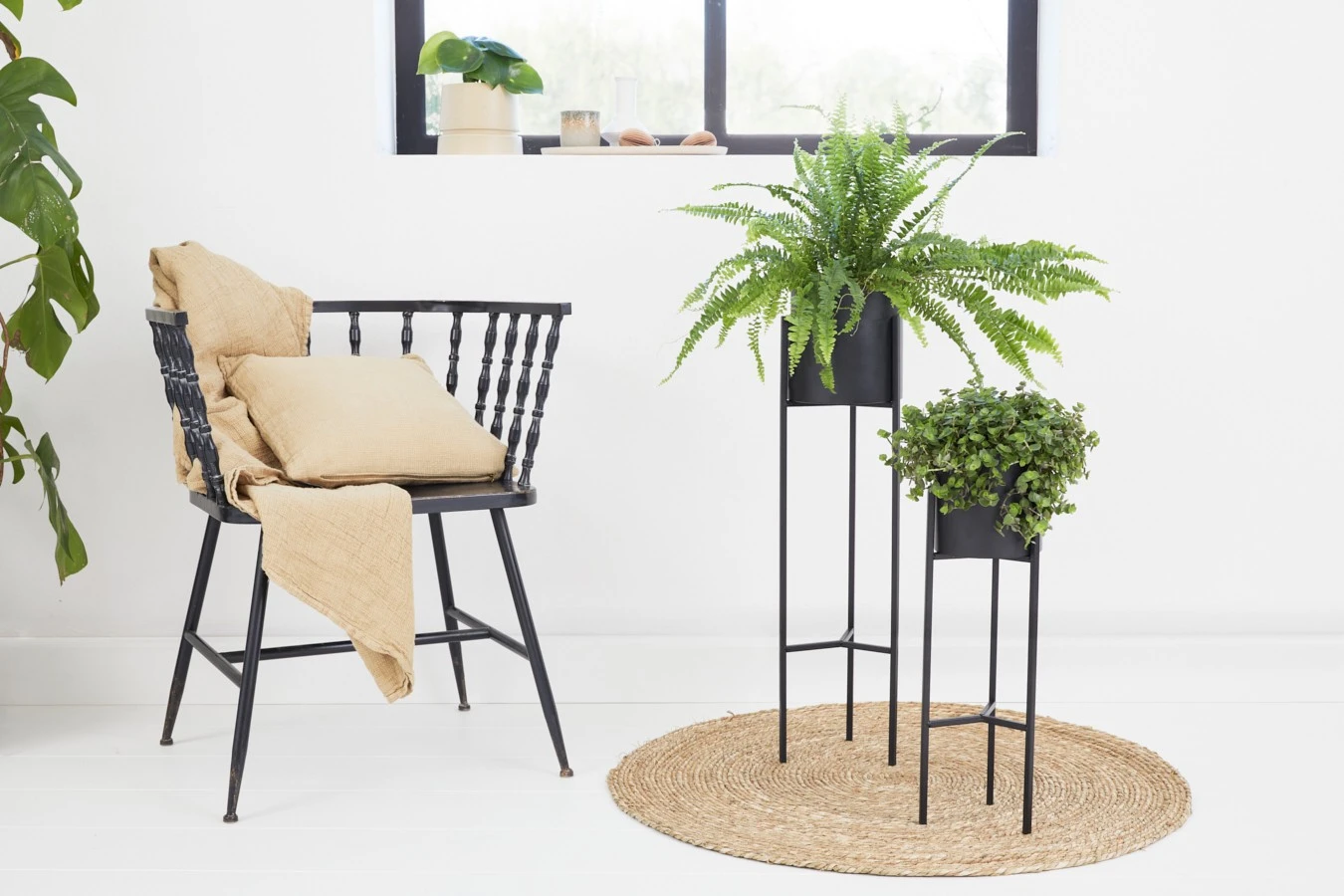 Lifa Living Pflänzenständer Lily - Schwarz 4 Lifa Living Pflänzenständer Lily - Schwarz – Bild 2