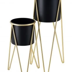 En.casa Pflanzständer Hedera - Schwarz