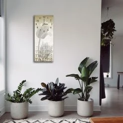 LegendArte Wanduhr - Weiße Tulpe -Günstiges Deko Geschäft 50678960defd41d2aaada157b4cad457