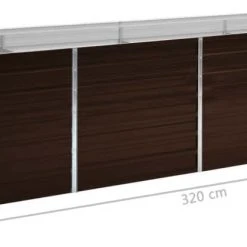 VidaXL Garten-Hochbeet Braun Verzinkter Stahl - vidaXL Garten-Hochbeet Braun 320 x 80 x 77 cm Verzinkter Stahl -Günstiges Deko Geschäft 5170b3e97f3e409fac34450f131cb5e1.cropped 0 302 1022 419.processed