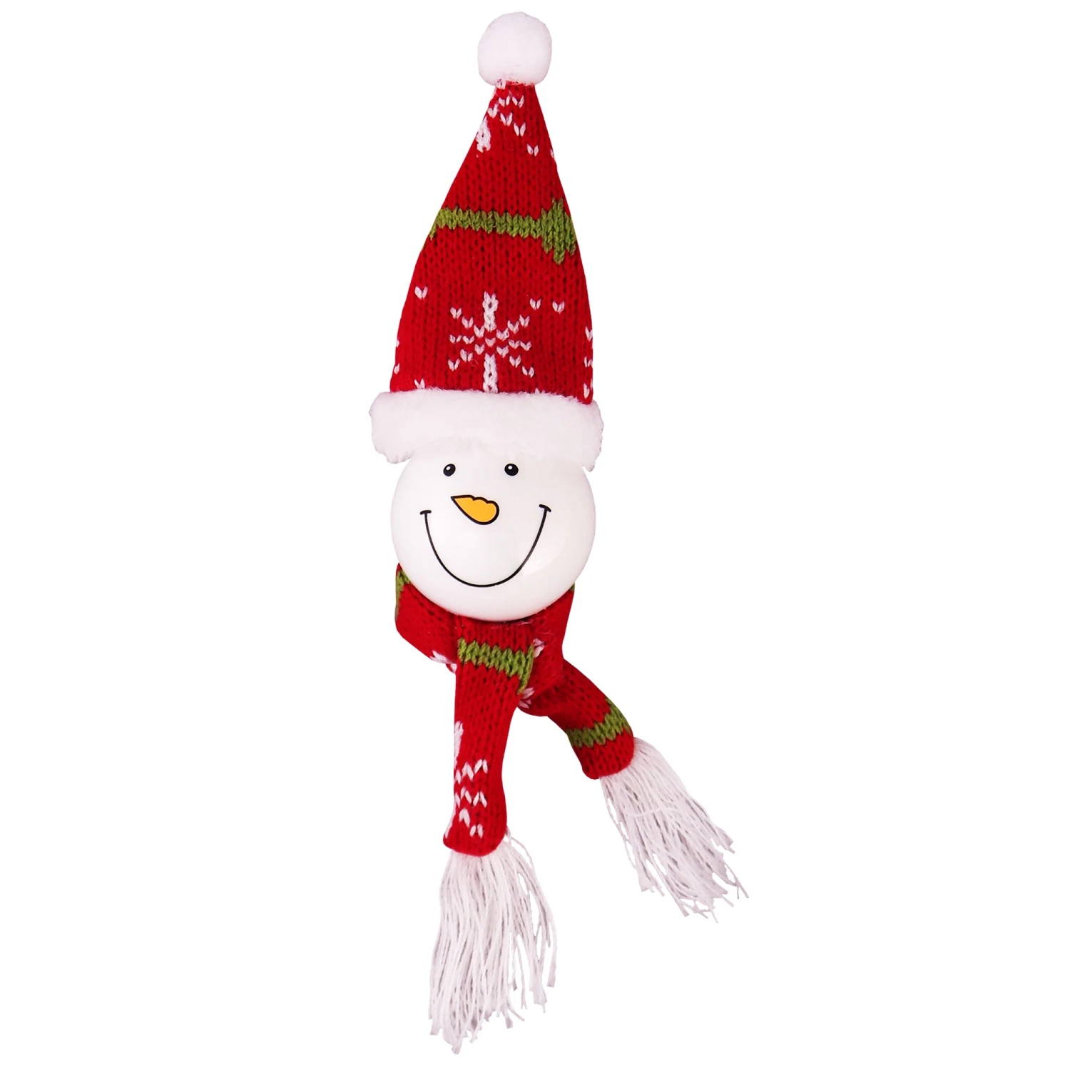 Krebs Glas Lauscha Schneemann-Kopf mit Strickmütze 10cm 3 Krebs Glas Lauscha Schneemann-Kopf mit Strickmütze 10cm