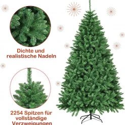 Costway 225cm Künstlicher Weihnachtsbaum -Günstiges Deko Geschäft 526bc703683b473aa183fe8e44a1459d