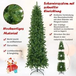 Costway 225cm Künstlicher Weihnachtsbaum -Günstiges Deko Geschäft 52851eb3877541798a97fdeb71665508