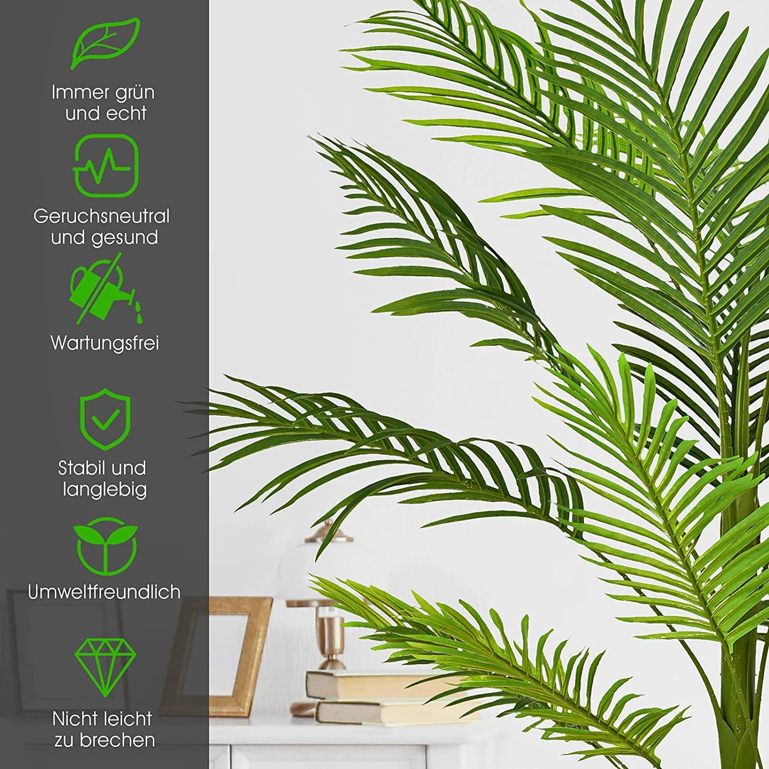 Costway Kunstbaum Phoenix Palme 5 Costway Kunstbaum Phoenix Palme – Bild 3