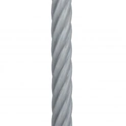 Flowforia Stabkerze Twist silber grau 250/28