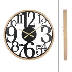 Home&Styling Collection Wanduhr, MDF, Ø 60 cm -Günstiges Deko Geschäft 53a7a6f71b7748aa8f35aae059760c94