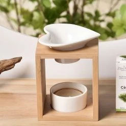 Zen'Arôme Parfümbrenner Keramik und Bambus - Arum -Günstiges Deko Geschäft 552cd21fe89c4a6f8ea0088c68e5c023