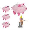 Relaxdays 4 x Pinata Schwein -Günstiges Deko Geschäft 554afb2bc0e64eab903d50b8e03e18b5