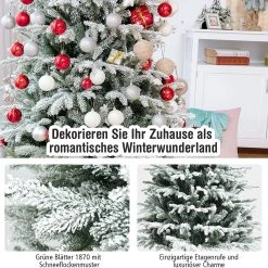 Costway 180cm Künstlicher Weihnachtsbaum -Günstiges Deko Geschäft 5572755b60334831ac2586589a8077fa