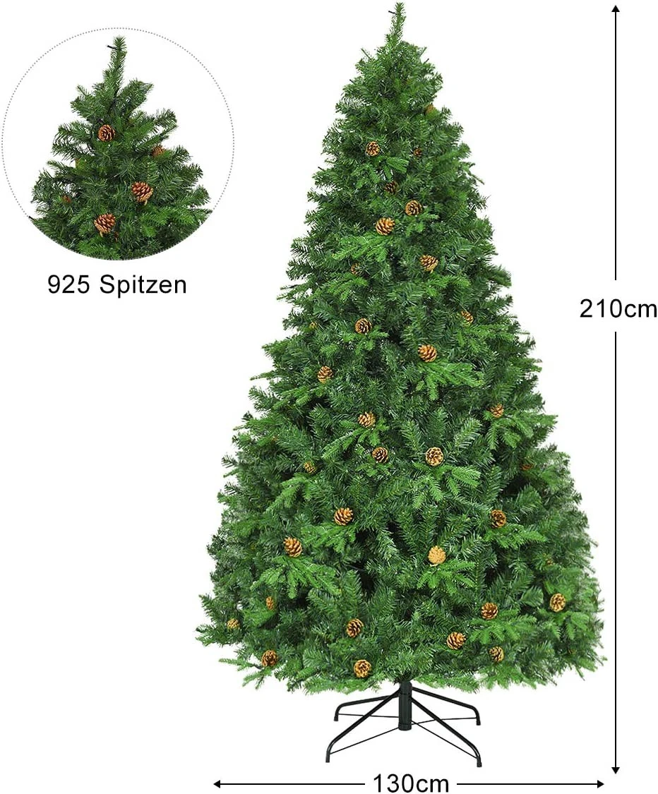 Costway 210cm LED Künstlicher Weihnachtsbaum 8 Costway 210cm LED Künstlicher Weihnachtsbaum – Bild 6