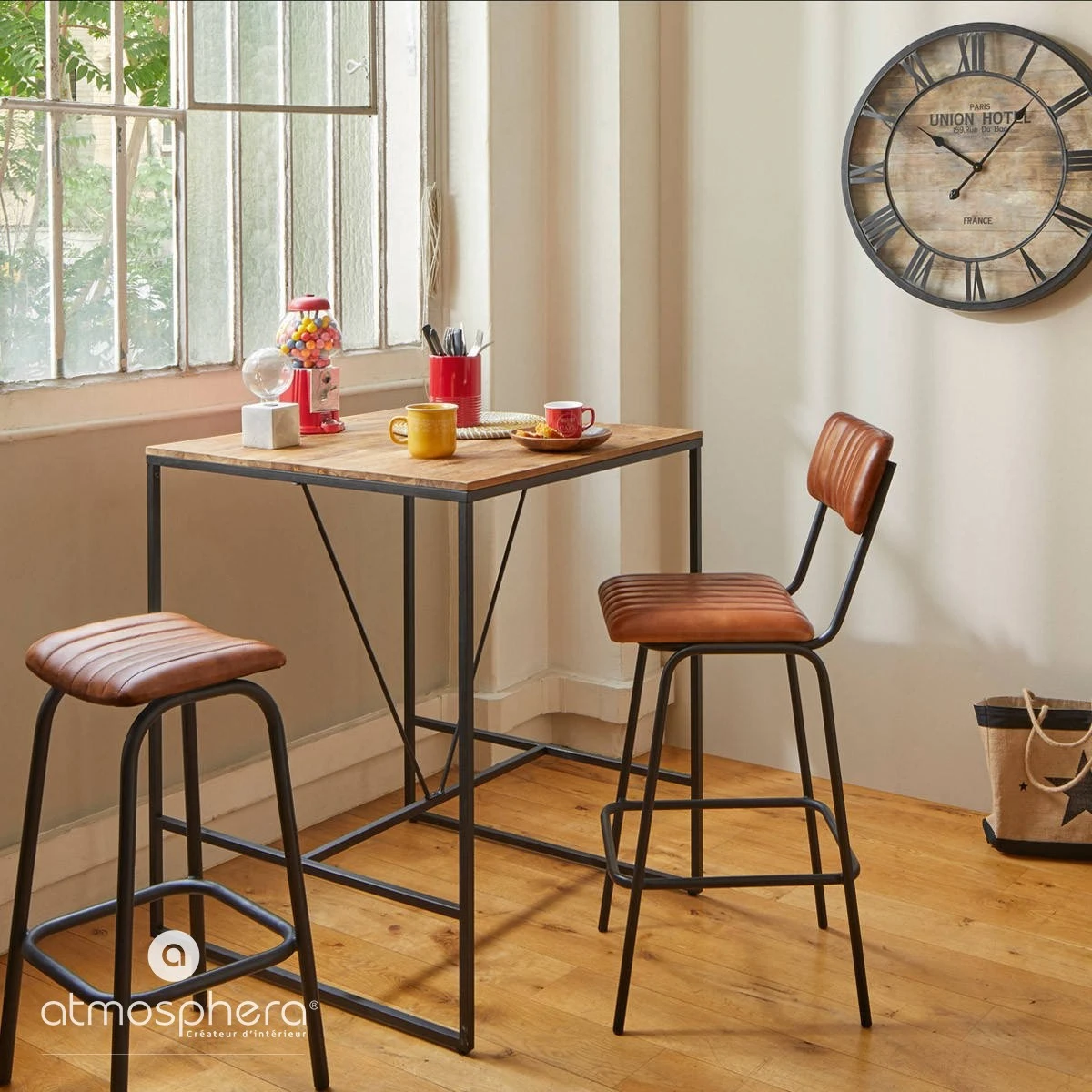 Atmosphera Créateur d'intérieur Wanduhr, Metall, Vintage 6 Atmosphera Créateur d'intérieur Wanduhr, Metall, Vintage – Bild 4