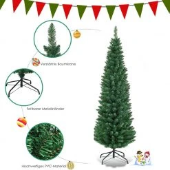 Costway 150cm Künstlicher Weihnachtsbaum -Günstiges Deko Geschäft 5694dbe03db449b8855326d36a576eb0