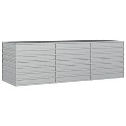 VidaXL Garten-Hochbeet Verzinkter Stahl Silbern - vidaXL Garten-Hochbeet 240x80x77 cm Verzinkter Stahl Silbern