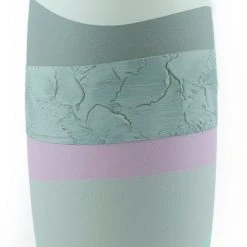 7ART Handbemalte Glasvase - Tischvase aus Glas 30 cm