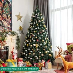 Costway 225cm künstlicher Weihnachtsbaum -Günstiges Deko Geschäft 58ce5433f5cc414dae661f8f28c8a970