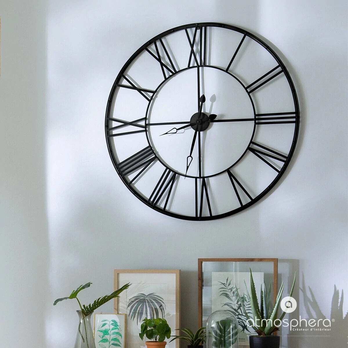 Atmosphera Créateur d'intérieur Schwarze Wanduhr Ø 70 cm, moderne Uhr 5 Atmosphera Créateur d'intérieur Schwarze Wanduhr Ø 70 cm, moderne Uhr – Bild 3