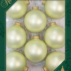 Krebs Glas Lauscha Elfenbein matt 7cm Glaskugeln uni -Günstiges Deko Geschäft 5906aceb475746f5888db954e3404963