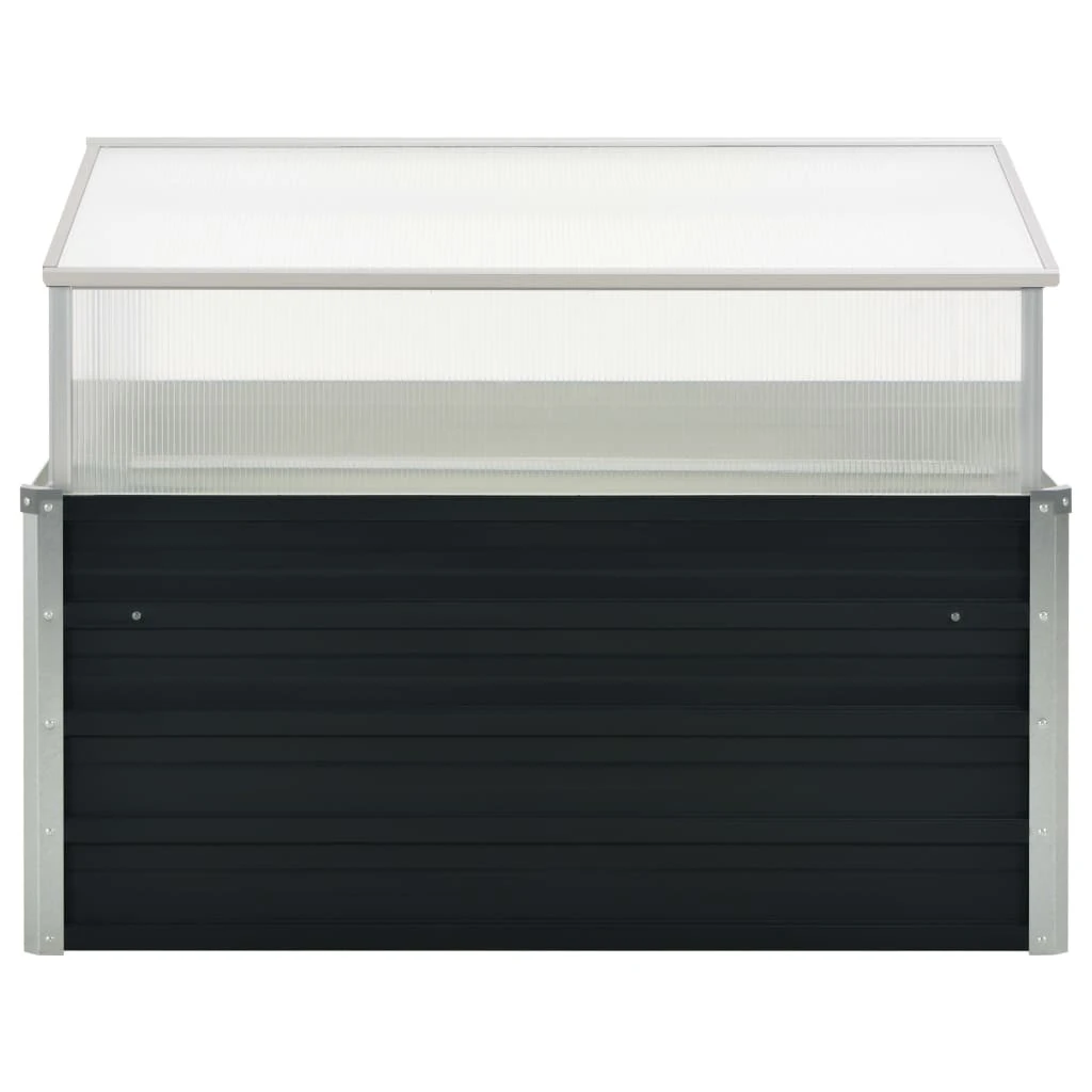 VidaXL Gewächshaus Verzinkter Stahl - vidaXL Gewächshaus Anthrazit 100x100x77 cm Verzinkter Stahl 6 VidaXL Gewächshaus Verzinkter Stahl - vidaXL Gewächshaus Anthrazit 100x100x77 cm Verzinkter Stahl – Bild 4