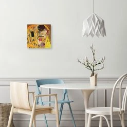 LegendArte Wanduhr Der Kuß (Detail), Gustav Klimt -Günstiges Deko Geschäft 5a28f8cbff3f44ed8fc147a14408795c